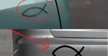 Que signifie le petit symbole en forme de poisson que lon voit a larriere de certaines voitures et pourquoi lutilise t on.jpg
